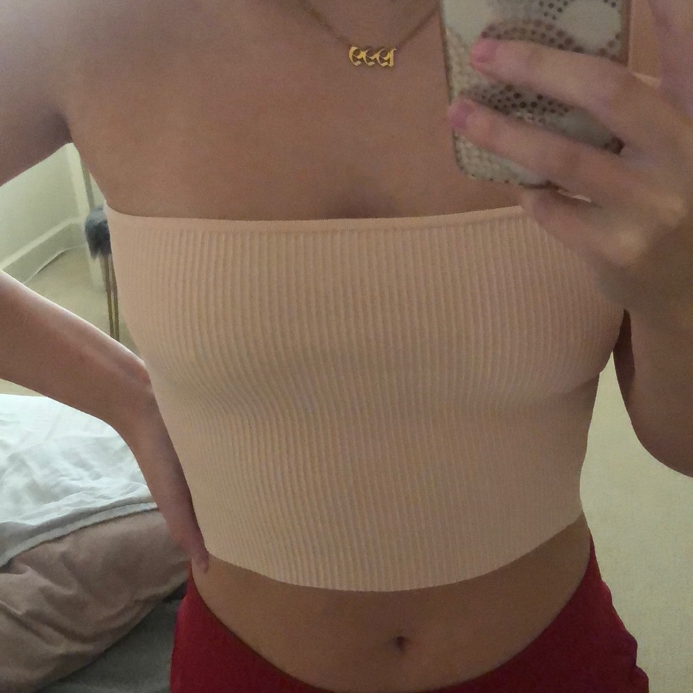 pacsun light pink tube top!
